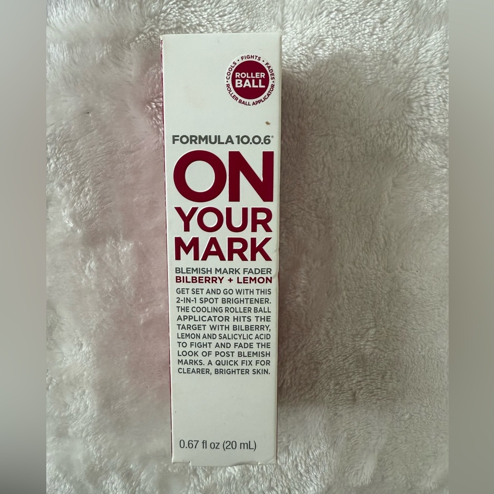 Formula 10.0.6 On Your Mark Blemish Mark Fader Bilberry Lemon Rollerball New
